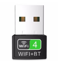 Concord W5 300 Mbps  Wi-Fi & Bluetooth Mini Usb Adaptör 2 İn 1  Wfi ve Bluetooth (Siyah)