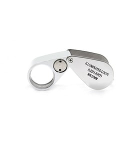 Kontrol Için Özel Kutulu Metal Işıklı Lup 30X21