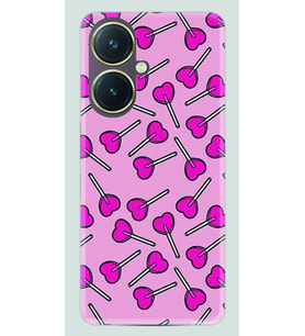 Vivo Y27 Kılıf Desenli Silikon Heart Lollipop 1414