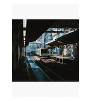 Tokyo Treni Istasyona Varıyor Tablo Ahşap Poster Dekoratif