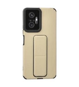 Xiaomi Redmi Note 10 Pro Kılıf Mega Standlı Silikon - Gold