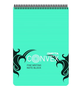 GIPTA CONVEX  A6 SPİRALLİ PP KAPAK BLOKNOT 100 YP. KARELİ DEFTER