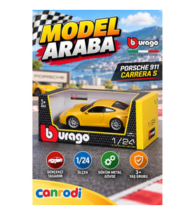 Burago 1:24 Porsche 911 Carrera S Die-Cast Model Araba