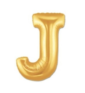 Folyo Balon J Harfi Gold ( altın ) Renk 100 Cm