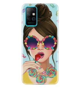Infınıx Note 8 Kılıf Desenli Silikon Kılıf Sugar And Woman 1418