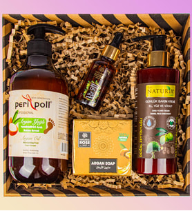 eJOYA Doğal Sabun & Zeytinyağlı Vücut Kremi & Peripol Ayak Argan Bakım Yağı & Argan Yağı Kozmetik Hediye Seti 110928