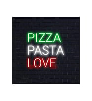 PIZZA PASTA LOVE Yazılı Neon Tabela
