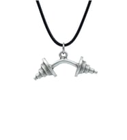 Halter - Dambıl Deri ip Kolye - Gümüş Kaplama - Kadın Erkek Kolye - No:943
