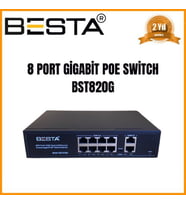 MCG  8 PORT GİGABİT POE SWİTCH 10/100/1000 Mbps BST820G