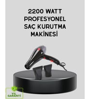 Profesyonel 2200w Fön Makinesi - Ac Motorlu, Hızlı Kurutma, Hafif Tasarım
