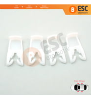 Renault Clio 2 3 Laguna 2 Espace 4 Megane 1 2 Scenic 1 2 İçin 4 Adet Cam Kriko Sabitleme Agraf Klips