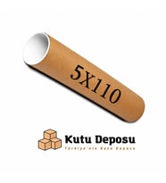 5x110 cm Kapaklı Silindir Postüp Rulo Gönderi Kutusu