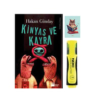 Kinyas ve Kayra Hakan Günday Doğan Kitap 9789759917951 - Sarı Fosforlu Kalem - Not Defterli Seti (Renksiz)