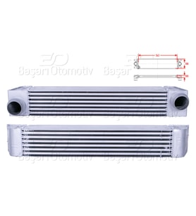 BMW 5 Serisi E60 2003-2010 Turbo Radyatörü (Intercooler) 543x100x105