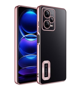 Xiaomi Redmi Note 12 5G Uyumlu Kılıf Kamera Korumalı Logo Gösteren Zore Omega Kapak