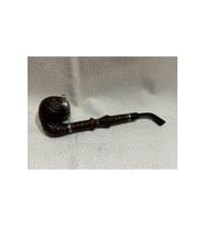 El Oyması Avrupa Yapımı Ahşap Pipo 22 cm Uzunluk