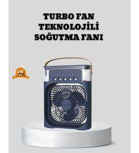 Sessiz Çalışan Turbo Fan Güçlü Hava Akışlı Masa Üstü Vantilatör