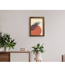 BK Home Doğal Masif Ahşap Çerçeveli Tablo 45x65cm-94