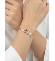 925 Ayar Papatya Silver Papatyalı Özel İsimli Doğum Taşlı İtalyan Zincir Bileklik.rose.gold.rodaj