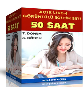 Açık Lise-4 Görüntülü Eğitim Seti (120 Saat Görüntülü Anlatım)