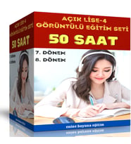 Açık Lise-4 Görüntülü Eğitim Seti (120 Saat Görüntülü Anlatım)