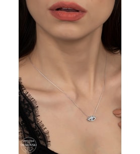 SWAROVSKİ CRYSTAL GÖZ 925 AYAR GÜMÜŞ KOLYE
