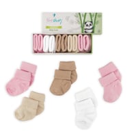 Novibaby 5'li Bambu Yenidoğan Bebek Çorap I Sweet I 0-6 ay