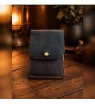 Hakiki Deri Çıtçıtlı Kartlık Cüzdan