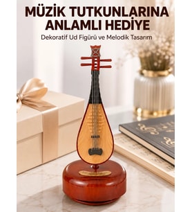 Northcity Enstrüman Figürlü Melodi Çalan Dekoratif Müzik Kutusu