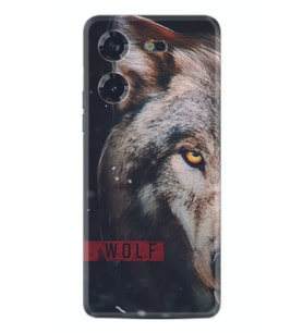 Pova 5 Kılıf Silikon Desen Özel Seri Wolf Eyes 1758