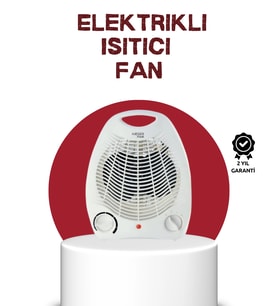 2000W Taşınabilir Elektrikli Fanlı Isıtıcı – Hızlı Isınma, Kompakt Boy