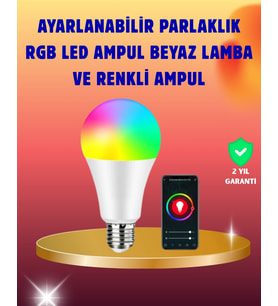 Enerji Verimli Akıllı Led Ampul, Uzaktan Kontrol Özellikli