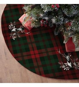Adawall Tartan Geyiği Çam Ağacı Altı Örtüsü