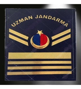 Uzman Jandarma 7 Kademeli Çavuş 3d Plastik TPU Rütbe, 2025 Yeni Tip, Cırtlı (Çok Renkli)