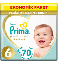 Prima Premium Care 6 Beden Bebek Bezi 13+ Kg (2*35) 70 Adet