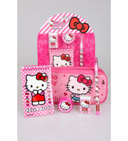 YENİ SEZON LİSANSLI HELLO KITTY KALEM ÇANTASI,NOT DEFTERİ,KALEMTRAŞ,GEÇMELİ KURŞUN KALEM VE SİLGİ SETİ