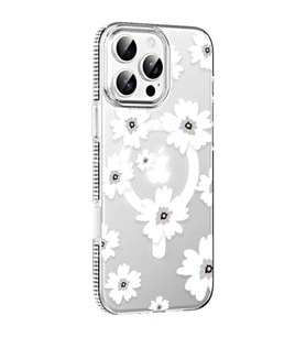 Joko Apple İphone 16 Pro Max Floral Magsafe Kapak - Beyaz