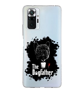 Xiaomi Redmi Note 10 Pro Uyumlu Kapak Dog Father Tasarımlı Şeffaf Silikon Kılıf