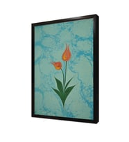 Laleler Ebru Çerçeveli Mdf Tablo