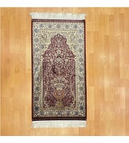 Mihrâb-ı Gülzâr Motifli 60x120 CM İpek Seccade
