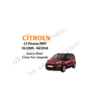 Citroen C3 Picasso MPV Uzun Far Ampulü h1