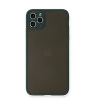 Apple İphone 11 Pro Max Kılıf Montreal Silikon Kapak - Yeşil