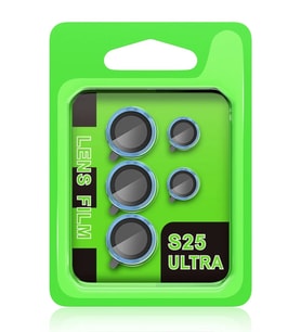 Newface Samsung Galaxy S25 Ultra Raze Metal Kamera Lens - Mavi