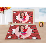 BK Gift Kişiye Özel Kız Çocuk Karikatürlü 1000 Parça Profesyonel Puzzle-5