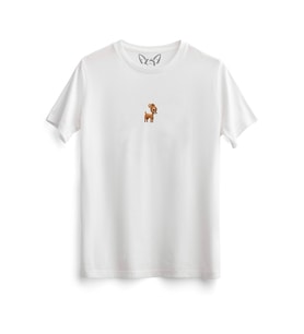  Animal Ceylan Dijital Baskılı Beyaz Tshirt