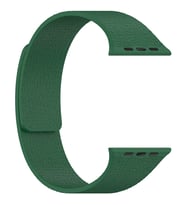 Apple Watch 10/11 42mm-38/40/41mm Kordon Kabartmalı Magetli Silikon Band 136 2/3 (Yeşil)