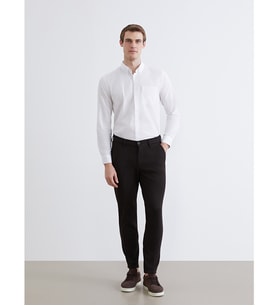 LCWAIKIKI Classic Kahverengi Dar Kalıp Erkek Chino Pantolon