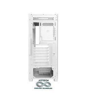 AZTECH AZT101 W Gaming Mid-Tower PC Kasası Beyaz