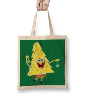 Bob The Tree Spongebob Squarepants Süngerbob Bez Çanta Uzun Saplı