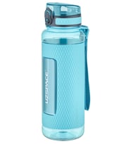 Uzspace FiftyFifty 1100ml -MEGA BÜYÜK BOY- Tritan Su Matarası Silikon Korumalı Kaydırmaz Gövde (Turkuaz)
